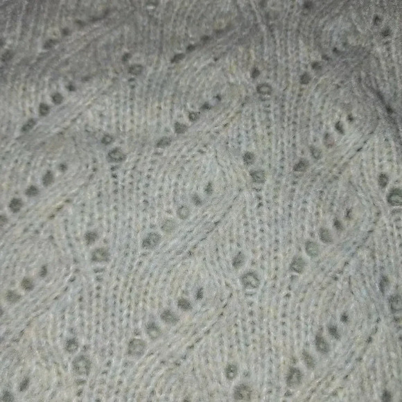 NWT J Crew Womens Mint Green Pointelle Crewneck Sweater 3X - Picture 2 of 4